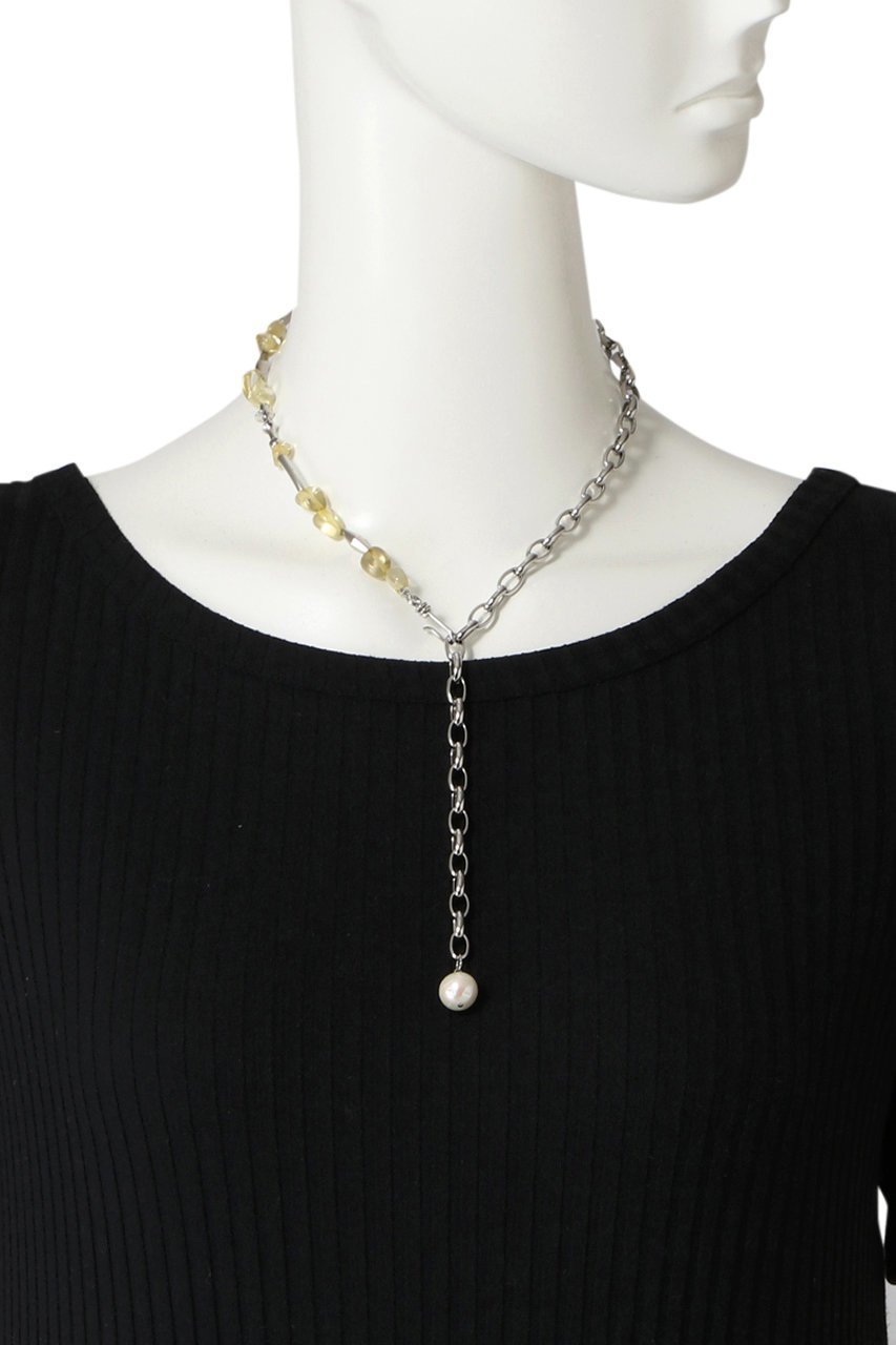 【アデル ビジュー/ADER bijoux】のGEM ストーン チェーンミックスラリエット 人気、トレンドファッション・服の通販 founy(ファニー) 　ファッション　Fashion　レディースファッション　Fashion for Women　ジュエリー　Jewelry　ネックレス　Necklaces & Pendants　ストーン　Stone, Gem-Like　チェーン　Chain, Chain Strap　ネックレス　Necklace, Pendant Necklace　パール　Pearl, Pearl Accent　エレガント 上品　Elegant　other-2|ID: prp329100004953989 ipo3291000000037171699