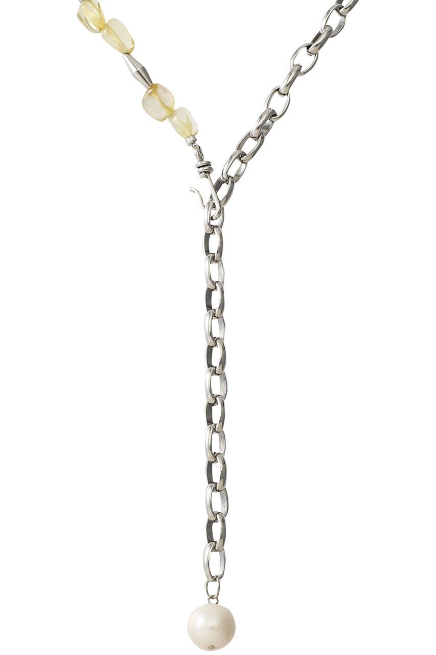 【アデル ビジュー/ADER bijoux】のGEM ストーン チェーンミックスラリエット 人気、トレンドファッション・服の通販 founy(ファニー) 　ファッション　Fashion　レディースファッション　Fashion for Women　ジュエリー　Jewelry　ネックレス　Necklaces & Pendants　ストーン　Stone, Gem-Like　チェーン　Chain, Chain Strap　ネックレス　Necklace, Pendant Necklace　パール　Pearl, Pearl Accent　エレガント 上品　Elegant　other-3|ID: prp329100004953989 ipo3291000000037171700
