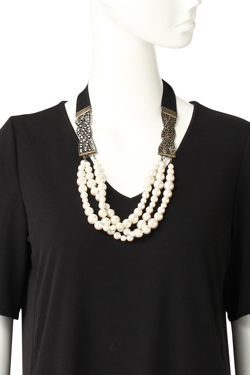 【ランバン オン ブルー/LANVIN en Bleu】のツイストパールネックレス 人気、トレンドファッション・服の通販 founy(ファニー) 　ファッション　Fashion　レディースファッション　Fashion for Women　ジュエリー　Jewelry　ネックレス　Necklaces & Pendants　ストーン　Stone, Gem-Like　ネックレス　Necklace, Pendant Necklace　パーティ　Party, Party Style　パール　Pearl, Pearl Accent　定番　Standard, Basic Item　other-2|ID: prp329100004954077 ipo3291000000037172136