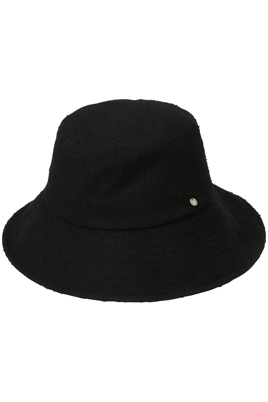 【ランバン オン ブルー/LANVIN en Bleu】のブライトツイードワイドブリムハット インテリア・キッズ・メンズ・レディースファッション・服の通販 founy(ファニー) 　ファッション　Fashion　レディースファッション　Fashion for Women　キャップ&ハット　Hats & Caps　フォルム　Silhouette, Form　エレガント 上品　Elegant　帽子　Hat, Headwear　ブラック|ID: prp329100004954330 ipo3291000000037174451