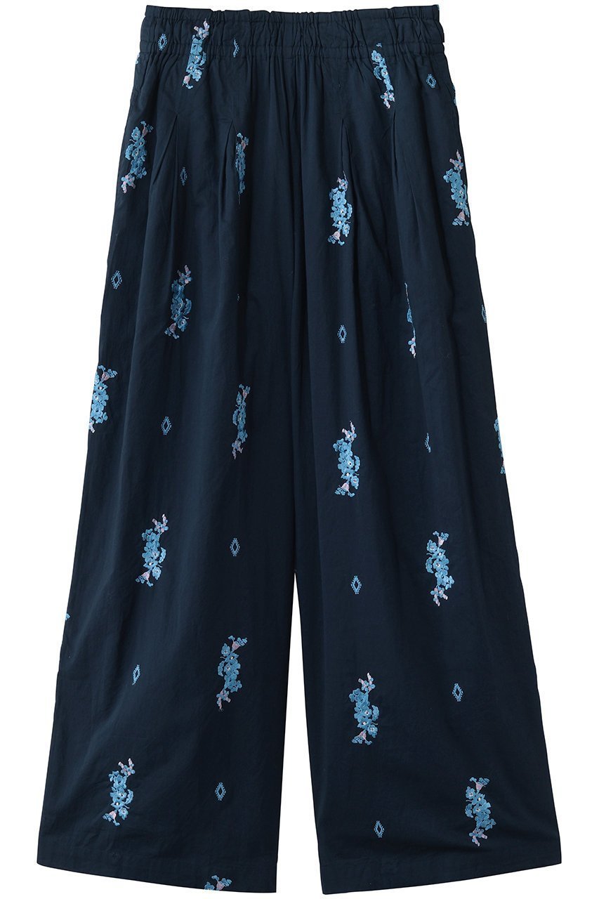 【ティアラ/Tiara】の【ne Quittez pas】別注フラワーパンツ インテリア・キッズ・メンズ・レディースファッション・服の通販 founy(ファニー) 　ファッション　Fashion　レディースファッション　Fashion for Women　パンツ　Pants & Trousers　エレガント 上品　Elegant　セットアップ　Set-Up, Coordinated Outfit　フラワー　Flower, Floral　ワイド　Wide, Wide Fit　別注　Limited Edition, Custom Order　新作・新入荷　New Arrivals / New In　ネイビー|ID: prp329100004954337 ipo3291000000037174487