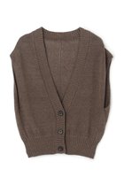 【アンクレイヴ/uncrave】のラミーリネンニット ベスト カーキベージュ|ID: prp329100004954340 ipo3291000000037174582