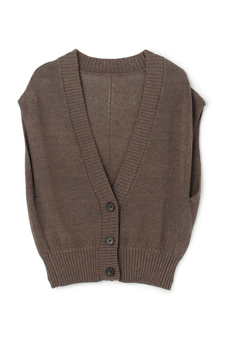 【アンクレイヴ/uncrave】のラミーリネンニット ベスト インテリア・キッズ・メンズ・レディースファッション・服の通販 founy(ファニー) 　ファッション　Fashion　レディースファッション　Fashion for Women　トップス・カットソー　Cut & Sew Tops　ニット　Knit Tops & Sweaters　ベスト&ジレ / 重ね着スタイル　Vests & Gilets　カジュアルプルオーバー・ニットトップス　Pullovers & Knit Tops / Casual Pullovers　スリーブ　Sleeve, Long Sleeve / Short Sleeve　フレンチ　French, French Style　ベスト　Vest, Waistcoat　エレガント 上品　Elegant　夏　Summer　新作・新入荷　New Arrivals / New In　カーキベージュ|ID: prp329100004954340 ipo3291000000037174582