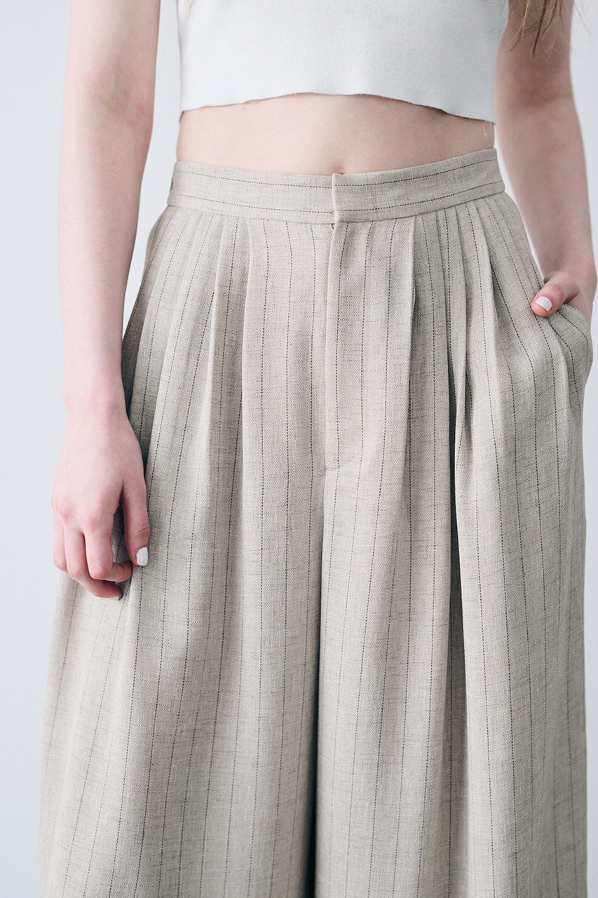 【アンクレイヴ/uncrave】のリネンライクツイル ワイドパンツ 人気、トレンドファッション・服の通販 founy(ファニー) 　ファッション　Fashion　レディースファッション　Fashion for Women　パンツ　Pants & Trousers　シャンブレー　Chambray, Denim-Like Fabric　ツイード　Twill, Twill Weave　フロント　Front, Front Design　ランダム　Random, Irregular　リアル　Real, Realistic　ワイド　Wide, Wide Fit　夏　Summer　新作・新入荷　New Arrivals / New In　other-2|ID: prp329100004954342 ipo3291000000037174615