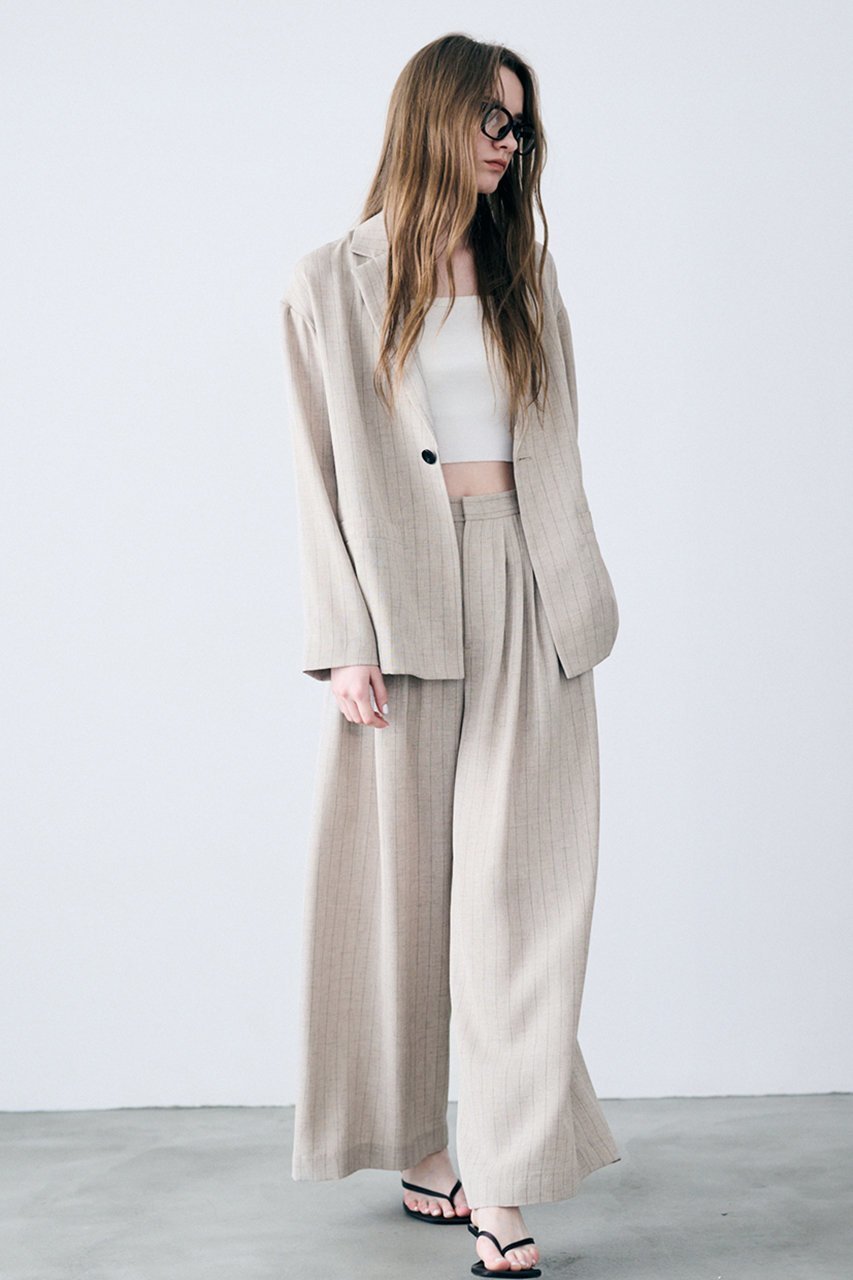 【アンクレイヴ/uncrave】のリネンライクツイル ワイドパンツ 人気、トレンドファッション・服の通販 founy(ファニー) 　ファッション　Fashion　レディースファッション　Fashion for Women　パンツ　Pants & Trousers　シャンブレー　Chambray, Denim-Like Fabric　ツイード　Twill, Twill Weave　フロント　Front, Front Design　ランダム　Random, Irregular　リアル　Real, Realistic　ワイド　Wide, Wide Fit　夏　Summer　新作・新入荷　New Arrivals / New In　other-3|ID: prp329100004954342 ipo3291000000037174616