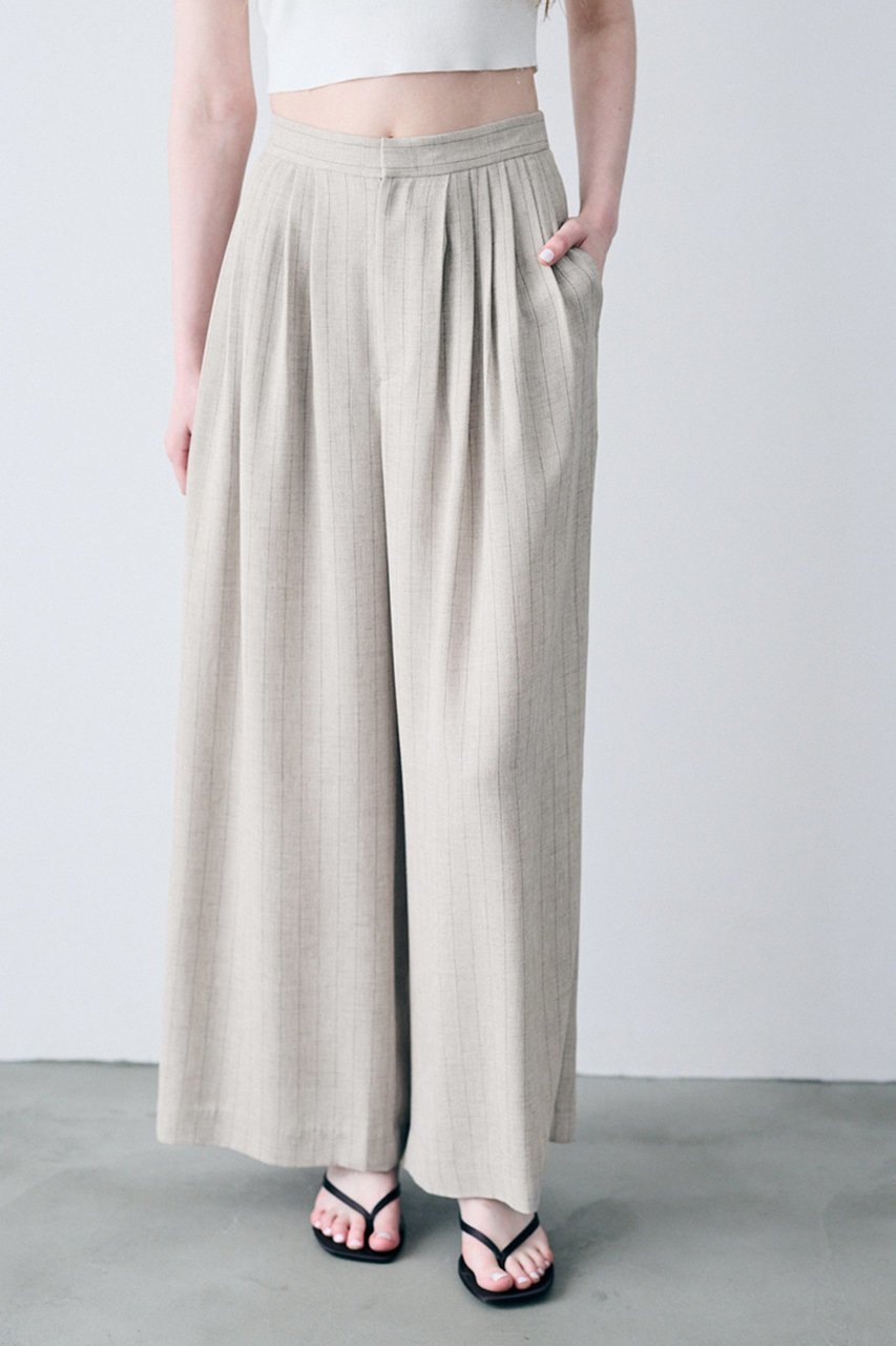 【アンクレイヴ/uncrave】のリネンライクツイル ワイドパンツ 人気、トレンドファッション・服の通販 founy(ファニー) 　ファッション　Fashion　レディースファッション　Fashion for Women　パンツ　Pants & Trousers　シャンブレー　Chambray, Denim-Like Fabric　ツイード　Twill, Twill Weave　フロント　Front, Front Design　ランダム　Random, Irregular　リアル　Real, Realistic　ワイド　Wide, Wide Fit　夏　Summer　新作・新入荷　New Arrivals / New In　other-5|ID: prp329100004954342 ipo3291000000037174618