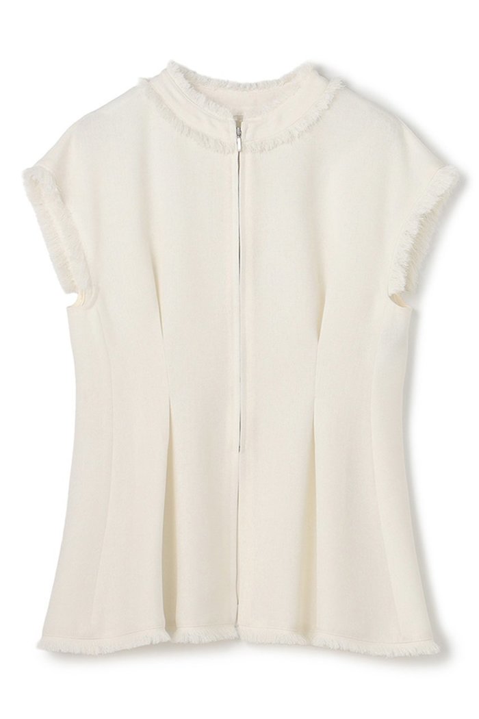 【アンクレイヴ/uncrave】のリネンライクツイル ジレブラウス インテリア・キッズ・メンズ・レディースファッション・服の通販 founy(ファニー) https://founy.com/ ファッション Fashion レディースファッション Fashion for Women アウター Coat / Outerwear Collection トップス・カットソー Cut & Sew Tops シャツ・ブラウス・オフィスカジュアル Elegant Blouses & Button-Ups ベスト&ジレ / 重ね着スタイル Vests & Gilets シャンブレー Chambray, Denim-Like Fabric ショート Short, Short Length スリーブ Sleeve, Long Sleeve / Short Sleeve ツイード Twill, Twill Weave パターン Pattern, Design Print フレンチ French, French Style ペプラム Peplum, Flared Hem ランダム Random, Irregular リアル Real, Realistic 夏 Summer 新作・新入荷 New Arrivals / New In |ID: prp329100004954343 ipo3291000000037174619