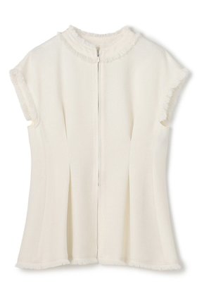 【アンクレイヴ/uncrave】のリネンライクツイル ジレブラウス 人気、トレンドファッション・服の通販 founy(ファニー) ファッション Fashion レディースファッション Fashion for Women アウター Coat / Outerwear Collection トップス・カットソー Cut & Sew Tops シャツ・ブラウス・オフィスカジュアル Elegant Blouses & Button-Ups ベスト&ジレ / 重ね着スタイル Vests & Gilets シャンブレー Chambray, Denim-Like Fabric ショート Short, Short Length スリーブ Sleeve, Long Sleeve / Short Sleeve ツイード Twill, Twill Weave パターン Pattern, Design Print フレンチ French, French Style ペプラム Peplum, Flared Hem ランダム Random, Irregular リアル Real, Realistic 夏 Summer 新作・新入荷 New Arrivals / New In |ID:prp329100004954343