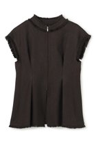 【アンクレイヴ/uncrave】のリネンライクツイル ジレブラウス ダークブラウン|ID: prp329100004954343 ipo3291000000037174621