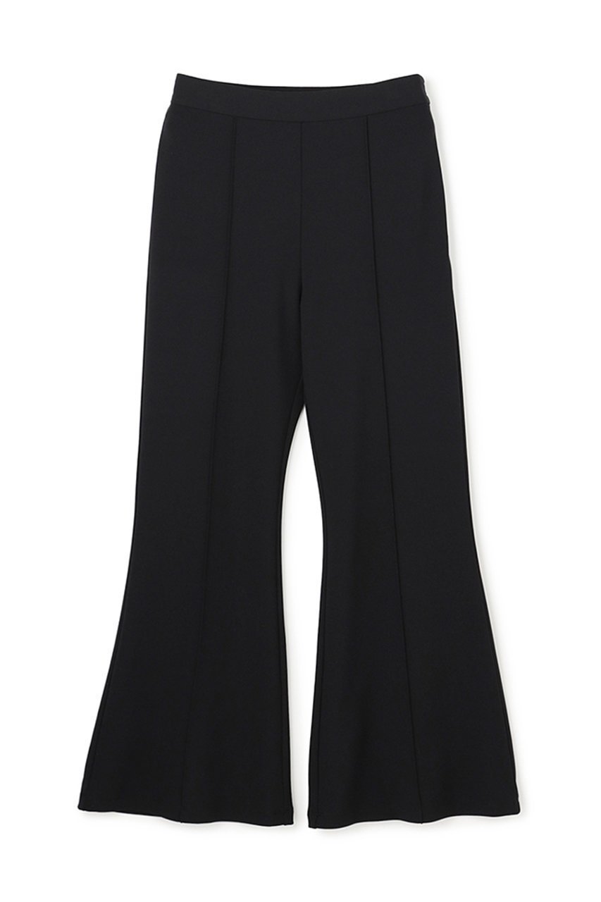 【アンクレイヴ/uncrave】のジョーゼットダブルジャージー フレアパンツ インテリア・キッズ・メンズ・レディースファッション・服の通販 founy(ファニー) 　ファッション　Fashion　レディースファッション　Fashion for Women　パンツ　Pants & Trousers　ジョーゼット　Georgette, Semi-Sheer Fabric　ストレッチ　Stretch, Stretchy Fabric　ダブル　Double, Double-Breasted　パターン　Pattern, Design Print　フェイス　Face, Facial Design　フレア　Flare, Flared　エレガント 上品　Elegant　新作・新入荷　New Arrivals / New In　ブラック|ID: prp329100004954346 ipo3291000000037174638