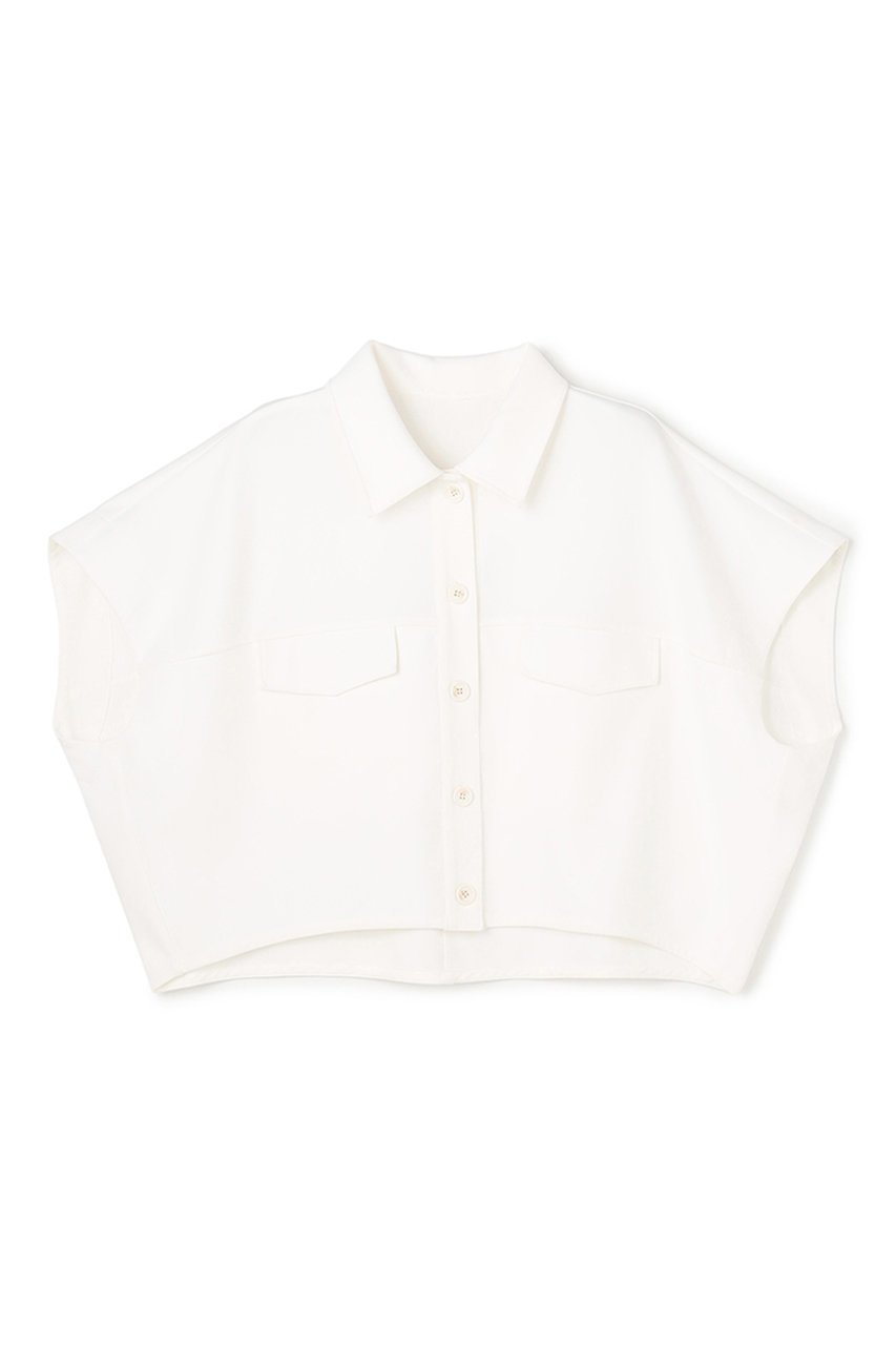 【アンクレイヴ/uncrave】のジョーゼットダブルジャージー トップス インテリア・キッズ・メンズ・レディースファッション・服の通販 founy(ファニー) 　ファッション　Fashion　レディースファッション　Fashion for Women　トップス・カットソー　Cut & Sew Tops　シャツ・ブラウス・オフィスカジュアル　Elegant Blouses & Button-Ups　ロングTシャツ・Tシャツ　Longline T-Shirts & Tees　カットソー・ベーシックTシャツ　Cut-and-Sewn Tops / Stretch Tees & Basics　ショート　Short, Short Length　ジョーゼット　Georgette, Semi-Sheer Fabric　ストレッチ　Stretch, Stretchy Fabric　スリーブ　Sleeve, Long Sleeve / Short Sleeve　ダブル　Double, Double-Breasted　フェイス　Face, Facial Design　フォルム　Silhouette, Form　ブルゾン　Blouson, Bomber Jacket　新作・新入荷　New Arrivals / New In　オフ|ID: prp329100004954347 ipo3291000000037174641