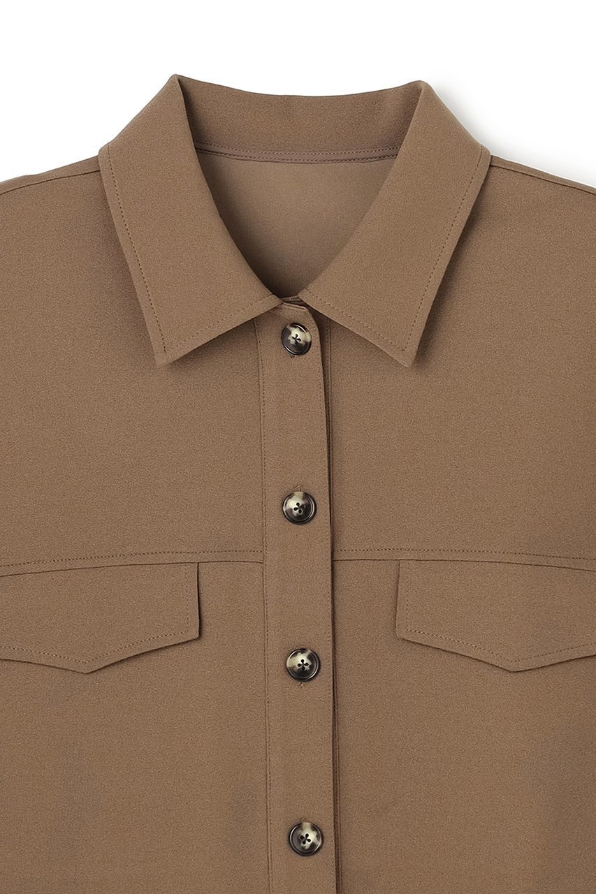 【アンクレイヴ/uncrave】のジョーゼットダブルジャージー トップス 人気、トレンドファッション・服の通販 founy(ファニー) 　ファッション　Fashion　レディースファッション　Fashion for Women　トップス・カットソー　Cut & Sew Tops　シャツ・ブラウス・オフィスカジュアル　Elegant Blouses & Button-Ups　ロングTシャツ・Tシャツ　Longline T-Shirts & Tees　カットソー・ベーシックTシャツ　Cut-and-Sewn Tops / Stretch Tees & Basics　ショート　Short, Short Length　ジョーゼット　Georgette, Semi-Sheer Fabric　ストレッチ　Stretch, Stretchy Fabric　スリーブ　Sleeve, Long Sleeve / Short Sleeve　ダブル　Double, Double-Breasted　フェイス　Face, Facial Design　フォルム　Silhouette, Form　ブルゾン　Blouson, Bomber Jacket　新作・新入荷　New Arrivals / New In　other-2|ID: prp329100004954347 ipo3291000000037174645