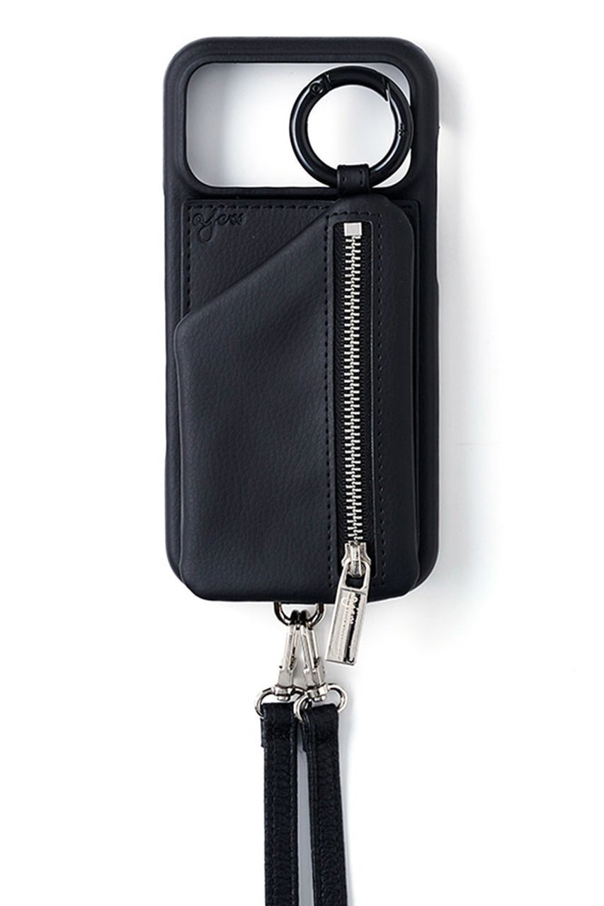 【エジュー/ajew】のiPhoneProMax/17air ajew cadenas zipphone case shoulder インテリア・キッズ・メンズ・レディースファッション・服の通販 founy(ファニー) 　ファッション　Fashion　レディースファッション　Fashion for Women　アクセサリー　Fashion Accessories　今季　This Season, Current Season　ショルダー　Shoulder, Shoulder Strap　シルバー　Silver, Metallic Silver　定番　Standard, Basic Item　ポケット　Pocket, Pocket Detail　モノトーン　Monotone, Black and White　ループ　Loop, Loop Knit　冬　Winter / This Winter　A/W・秋冬　Autumn/Winter　おすすめ　Recommended / Our Picks　iPhone アイフォーン　iPhone　ピュアブラック|ID: prp329100004954436 ipo3291000000037175354