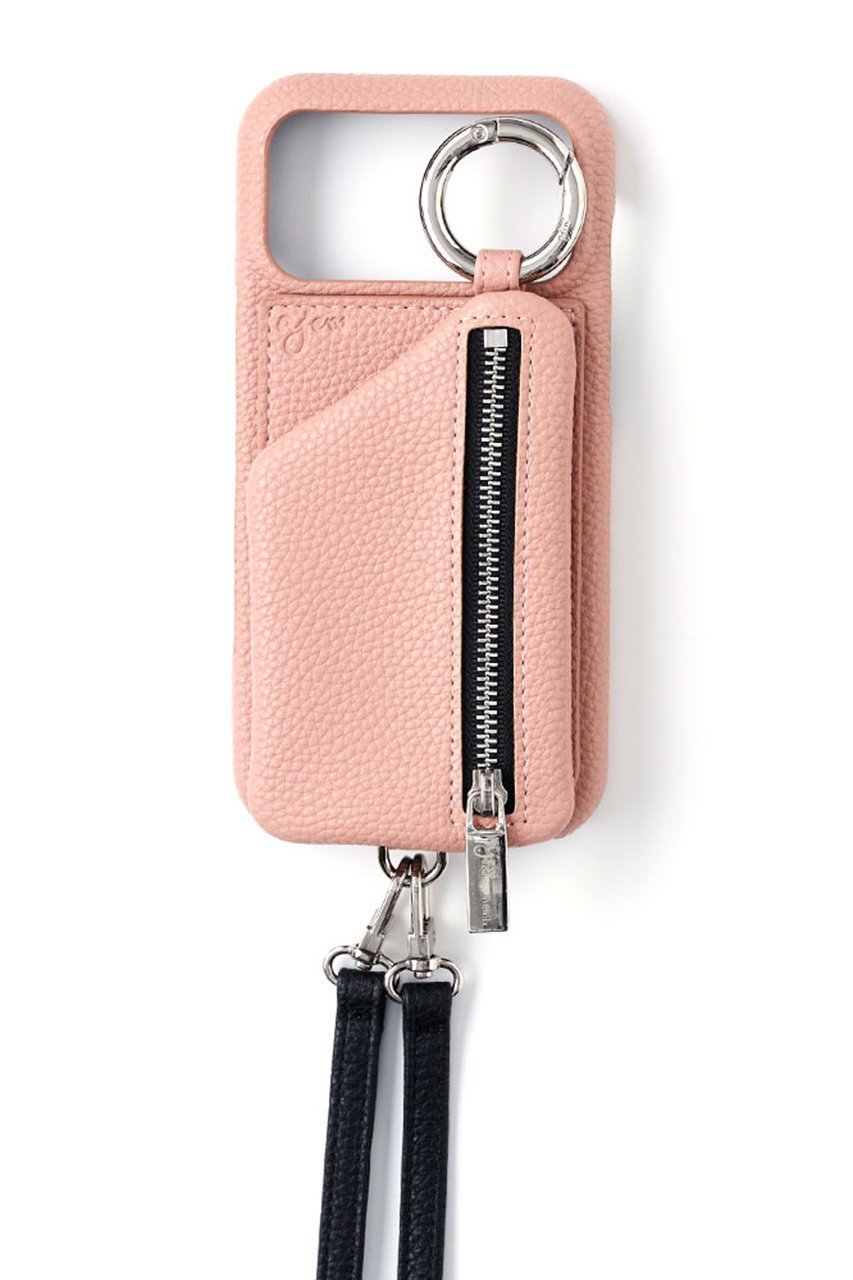 【エジュー/ajew】のiPhoneProMax/17air ajew cadenas zipphone case shoulder インテリア・キッズ・メンズ・レディースファッション・服の通販 founy(ファニー) 　ファッション　Fashion　レディースファッション　Fashion for Women　アクセサリー　Fashion Accessories　今季　This Season, Current Season　ショルダー　Shoulder, Shoulder Strap　シルバー　Silver, Metallic Silver　定番　Standard, Basic Item　ポケット　Pocket, Pocket Detail　モノトーン　Monotone, Black and White　ループ　Loop, Loop Knit　冬　Winter / This Winter　A/W・秋冬　Autumn/Winter　おすすめ　Recommended / Our Picks　iPhone アイフォーン　iPhone　ピンクベージュ|ID: prp329100004954436 ipo3291000000037175359