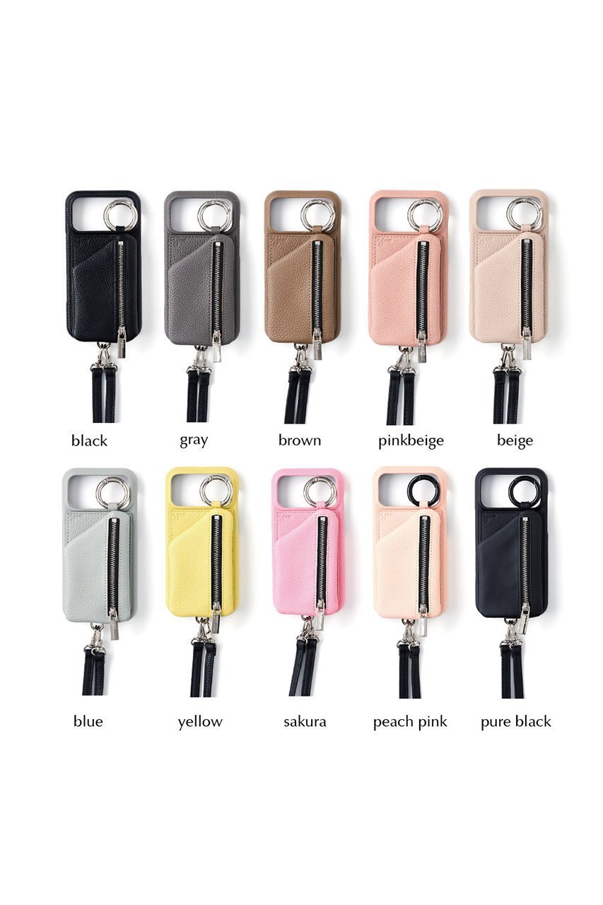 【エジュー/ajew】のiPhoneProMax/17air ajew cadenas zipphone case shoulder 人気、トレンドファッション・服の通販 founy(ファニー) 　ファッション　Fashion　レディースファッション　Fashion for Women　アクセサリー　Fashion Accessories　今季　This Season, Current Season　ショルダー　Shoulder, Shoulder Strap　シルバー　Silver, Metallic Silver　定番　Standard, Basic Item　ポケット　Pocket, Pocket Detail　モノトーン　Monotone, Black and White　ループ　Loop, Loop Knit　冬　Winter / This Winter　A/W・秋冬　Autumn/Winter　おすすめ　Recommended / Our Picks　iPhone アイフォーン　iPhone　other-5|ID: prp329100004954436 ipo3291000000037175366