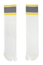 【ダブルアンドエフダブル/w&fw】のメッシュTABIスケーターソックス グレー×イエロー|ID: prp329100004954458 ipo3291000000037175489