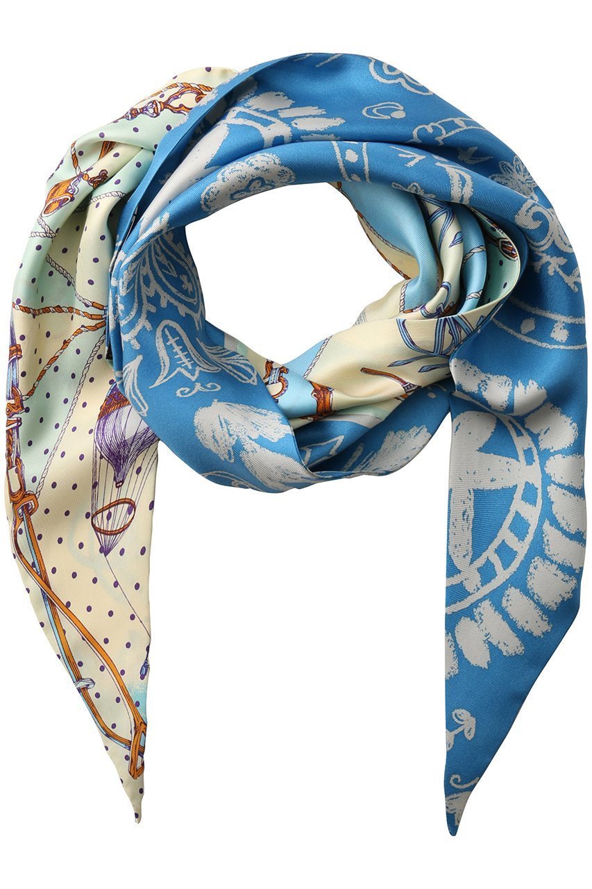 【エリオポール/heliopole】の【manipuri】DIAMOND スカーフ インテリア・キッズ・メンズ・レディースファッション・服の通販 founy(ファニー) 　ファッション　Fashion　レディースファッション　Fashion for Women　ストール　Soft & Warm Scarves　マフラー・スヌード / 冬小物の定番　Scarves & Mufflers　おすすめ　Recommended / Our Picks　シルク　Silk, 100% Silk　スカーフ　Scarf, Neckwear　ストール　Stole, Wrap　フォルム　Silhouette, Form　マフラー　Scarf, Muffler　ヴィンテージ　Vintage Style　スカイブルー|ID: prp329100004954480 ipo3291000000037175631