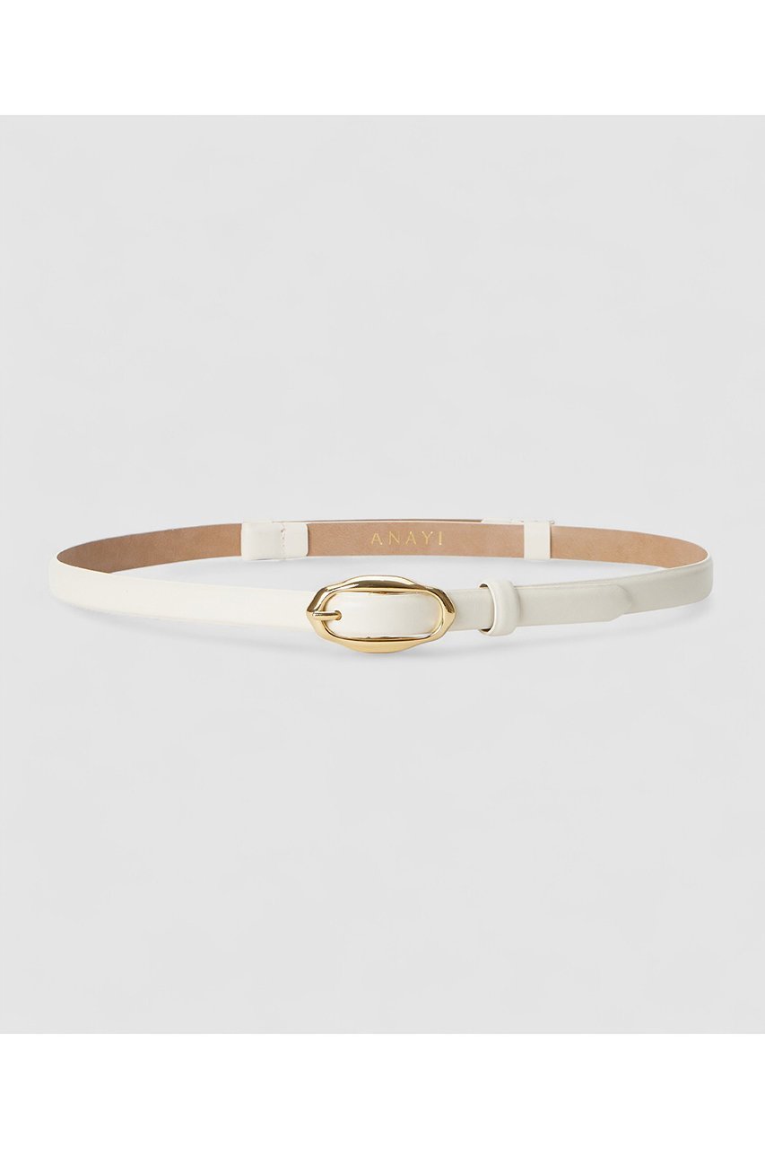 【アナイ/ANAYI】の【Eternal Line 2026】モチーフバックルスライドベルト インテリア・キッズ・メンズ・レディースファッション・服の通販 founy(ファニー) 　ファッション　Fashion　レディースファッション　Fashion for Women　バッグ　Bags　ベルト&ウエストマーク　Belts & Waist Accessories　オーバル　Oval Design　トレンド　Trend, Trending Now　モチーフ　Motif, Design Theme　エレガント 上品　Elegant　オフホワイト|ID: prp329100004954499 ipo3291000000037175761