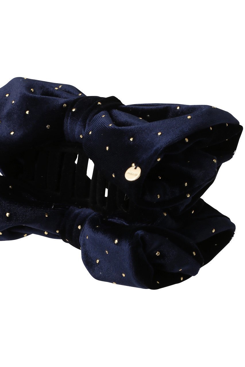 【トレス/TRESSE】のBRIGITTE Dot Ribbon Clip 人気、トレンドファッション・服の通販 founy(ファニー) 　ファッション　Fashion　レディースファッション　Fashion for Women　シュシュ&ヘアアクセ/ヘアアレンジ　Scrunchies & Hair Accessories　アクセサリー　Fashion Accessories　エレガント 上品　Elegant　ドット　Polka Dot, Dot Pattern　ハーフ　Half, Half-Length　バランス　Balance, Style Balance　バレッタ　Barrette, Hair Clip　ベルベット　Velvet, Velvety　リボン　Ribbon, Bow　other-4|ID: prp329100004954565 ipo3291000000037176200