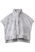 【キッドブルー/KID BLUE】の25シャギーブーケショルダーウォーマ 人気、トレンドファッション・服の通販 founy(ファニー) ファッション Fashion レディースファッション Fashion for Women ストール Soft & Warm Scarves マフラー・スヌード / 冬小物の定番 Scarves & Mufflers お家時間・ステイホーム Stay Home / At Home スタンド Stand Collar, Upright Stand ストール Stole, Wrap フェミニン Feminine, Girly フラワー Flower, Floral フリル Frill, Ruffle マフラー Scarf, Muffler thumbnail ライトグレー|ID: prp329100004954580 ipo3291000000037176286