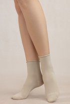 【ブルーフォレ/BLEUFORET】の6593 ソリッドベルベットコットンアンクルソックス ベージュ|ID: prp329100004954626 ipo3291000000037176568