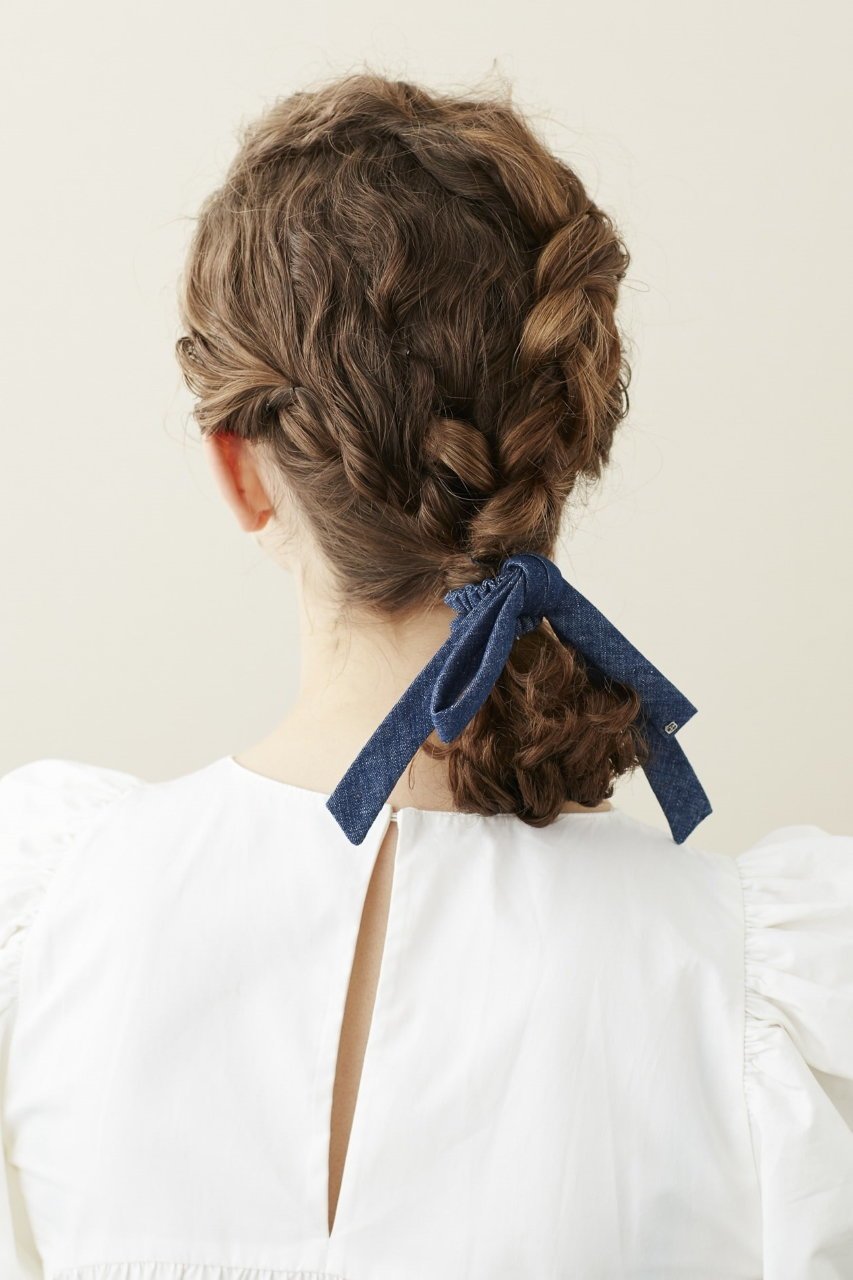 【アレクサンドル ドゥ パリ/ALEXANDRE DE PARIS】のポニー ヘアゴム 人気、トレンドファッション・服の通販 founy(ファニー) 　ファッション　Fashion　レディースファッション　Fashion for Women　シュシュ&ヘアアクセ/ヘアアレンジ　Scrunchies & Hair Accessories　アクセサリー　Fashion Accessories　デニム　Denim, Jeans Material　フェミニン　Feminine, Girly　フランス　France, French　ブレスレット　Bracelet, Wristband　リボン　Ribbon, Bow　定番　Standard, Basic Item　other-4|ID: prp329100004954627 ipo3291000000037176580