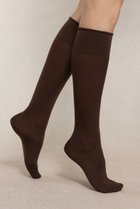 【ブルーフォレ/BLEUFORET】の6970 COTTON INSIDE ソリッドファインウールニーハイソックス ライトブラウン|ID: prp329100004954649 ipo3291000000037176712