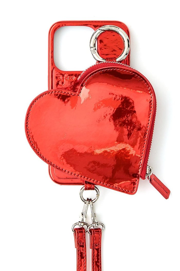 【エジュー/ajew】のiPhone14/14Pro ajew glow heart pocket case インテリア・キッズ・メンズ・レディースファッション・服の通販 founy(ファニー) https://founy.com/ ファッション Fashion レディースファッション Fashion for Women アクセサリー Fashion Accessories カメラ Camera Accessories ジップ Zip, Zipper ドッキング Docking, Mixed Material ポケット Pocket, Pocket Detail ループ Loop, Loop Knit A/W・秋冬 Autumn/Winter おすすめ Recommended / Our Picks ホリデーシーズン Holiday Season iPhone アイフォーン iPhone |ID: prp329100004954691 ipo3291000000037176975