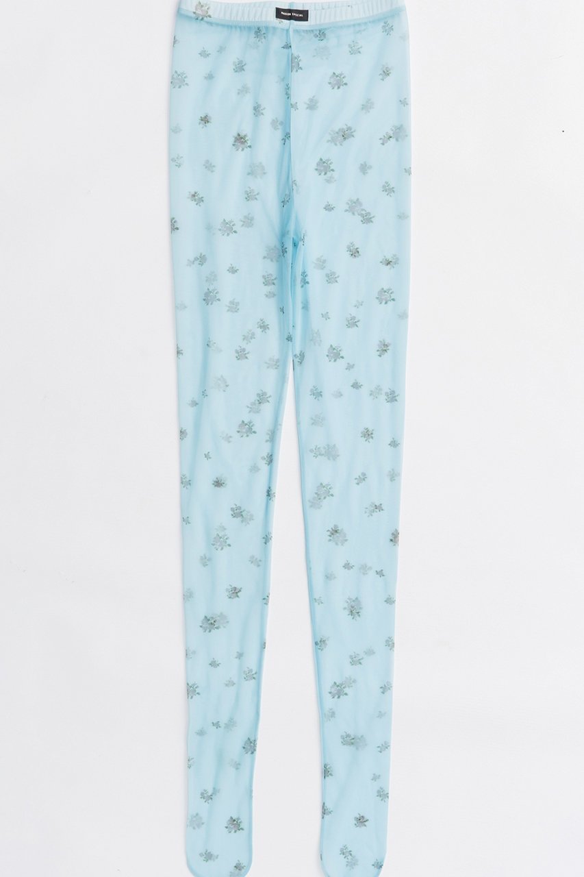 【メゾンスペシャル/MAISON SPECIAL】のFlower Print Tights/フラワープリントタイツ インテリア・キッズ・メンズ・レディースファッション・服の通販 founy(ファニー) 　ファッション　Fashion　レディースファッション　Fashion for Women　タイツ＆レッグウェア&美脚効果　Tights & Sheer Legwear　レッグウェア・ストッキング　Legwear & Hosiery　シアー　Sheer, See-Through　ストッキング　Stockings, Sheer Tights　タイツ　Tights, Legwear　トレンド　Trend, Trending Now　BLU(ブルー)|ID: prp329100004954701 ipo3291000000037177040