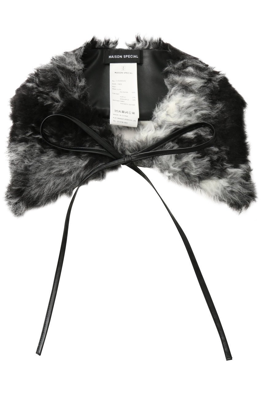 【メゾンスペシャル/MAISON SPECIAL】のFaux Fur Collar/フェイクファーカラー インテリア・キッズ・メンズ・レディースファッション・服の通販 founy(ファニー) 　ファッション　Fashion　レディースファッション　Fashion for Women　レイングッズ・傘・晴雨兼用傘　Umbrellas & Rain Gear　ジャケット　Jacket, Outerwear　ハンカチ　Handkerchief, Hanky　フェイクファー　Faux Fur, Imitation Fur　エレガント 上品　Elegant　傘　Umbrella, Parasol　冬　Winter / This Winter　時計　Watch, Wristwatch　防寒　Cold Protection, Winter-Ready　GRY(グレー)|ID: prp329100004954707 ipo3291000000037177080