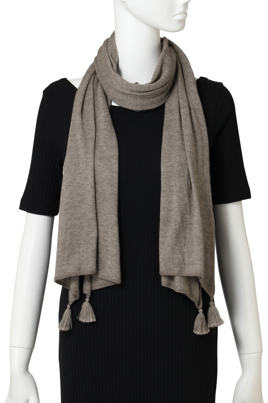 【プリスティン/PRISTINE】のフォレストグレイニットストール 人気、トレンドファッション・服の通販 founy(ファニー) 　ファッション　Fashion　レディースファッション　Fashion for Women　ストール　Soft & Warm Scarves　マフラー・スヌード / 冬小物の定番　Scarves & Mufflers　シンプル　Simple, Minimal　ストール　Stole, Wrap　フリンジ　Fringe, Tassel　マフラー　Scarf, Muffler　防寒　Cold Protection, Winter-Ready　other-2|ID: prp329100004954716 ipo3291000000037177151