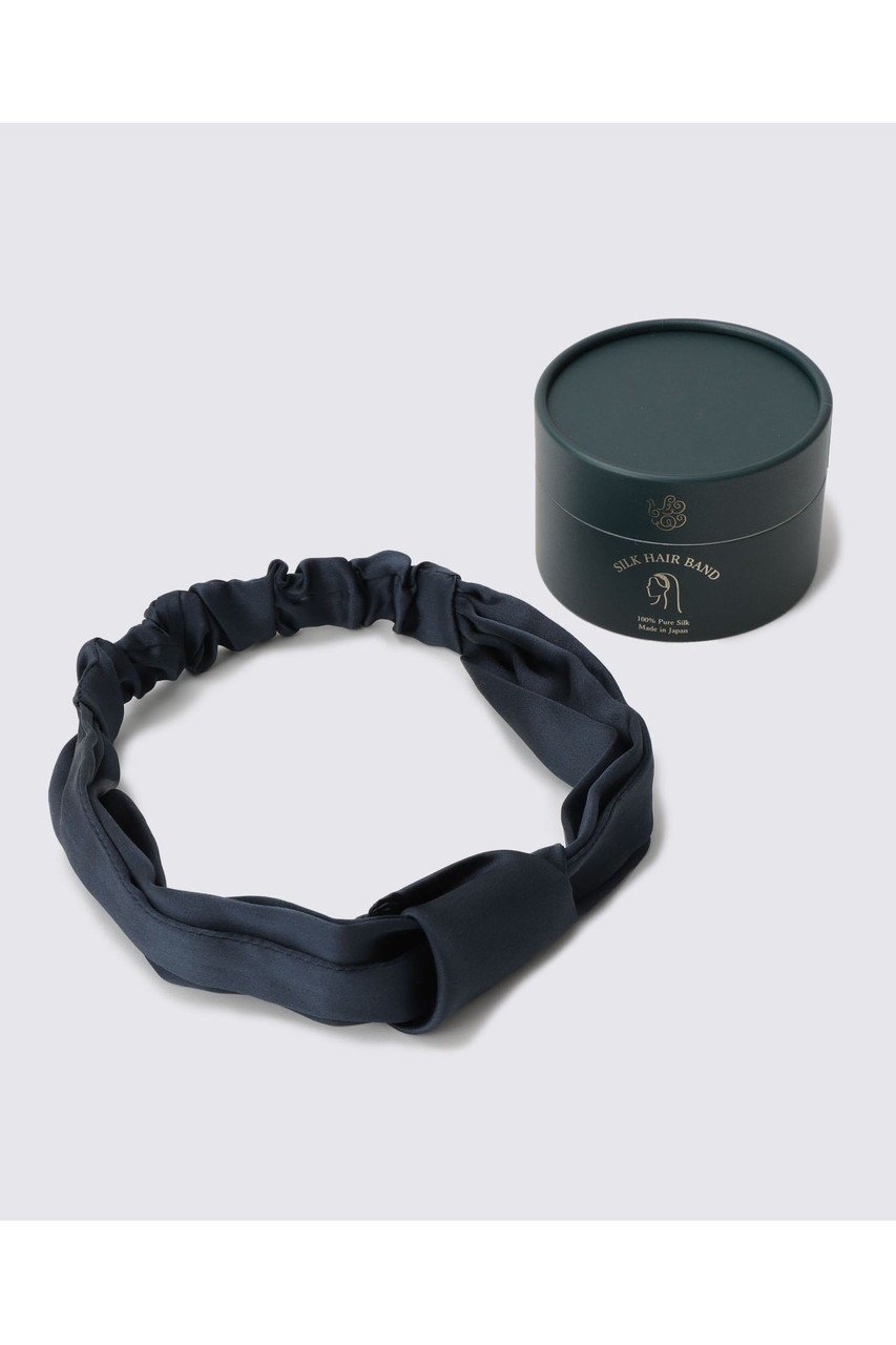 【フートーキョー/Foo Tokyo】のシルクヘアバンド インテリア・キッズ・メンズ・レディースファッション・服の通販 founy(ファニー) 　ファッション　Fashion　レディースファッション　Fashion for Women　シュシュ&ヘアアクセ/ヘアアレンジ　Scrunchies & Hair Accessories　お家時間・ステイホーム　Stay Home / At Home　アクセサリー　Fashion Accessories　シルク　Silk, 100% Silk　リボン　Ribbon, Bow　エレガント ネイビー|ID: prp329100004954767 ipo3291000000037177488