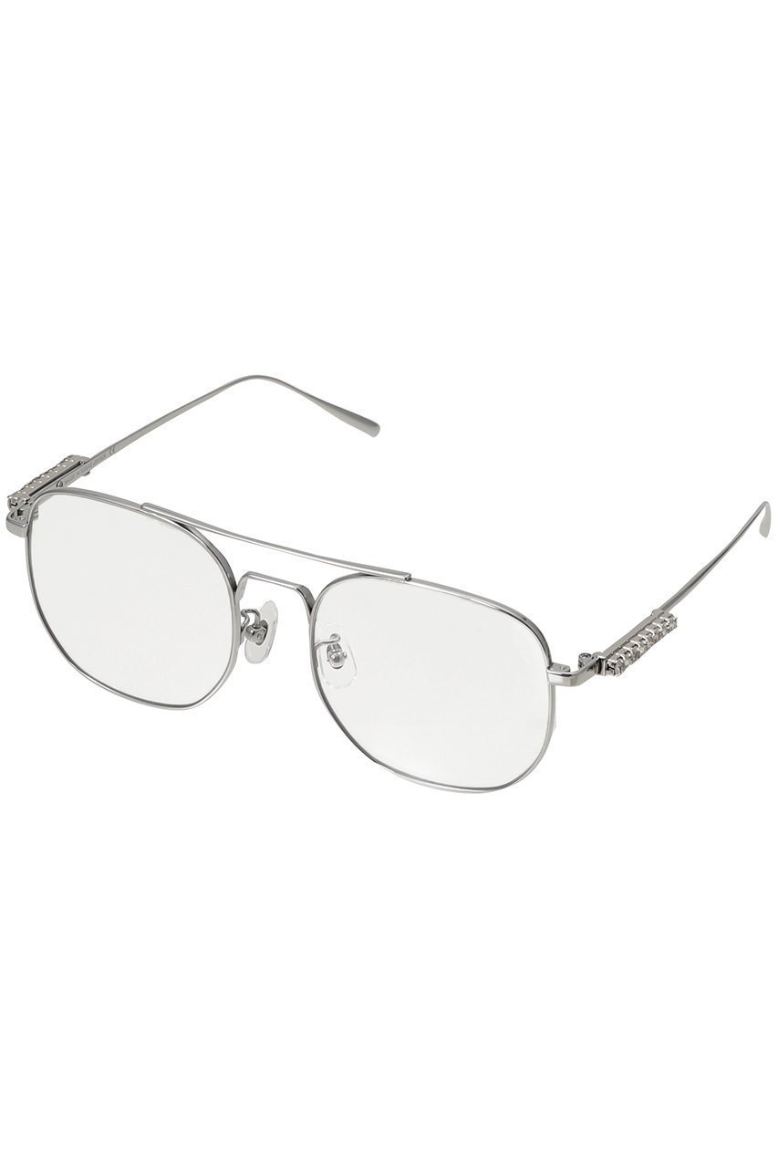 【ヘイップ/heyep】のAviator Glasses with Rhinestones&Logo インテリア・キッズ・メンズ・レディースファッション・服の通販 founy(ファニー) 　ファッション　Fashion　レディースファッション　Fashion for Women　サングラス&メガネ　Sunglasses & Eyewear　エレガント 上品　Elegant　クラシック　Classic, Timeless Style　ストーン　Stone, Gem-Like　フォルム　Silhouette, Form　シルバー|ID: prp329100004954773 ipo3291000000037177534