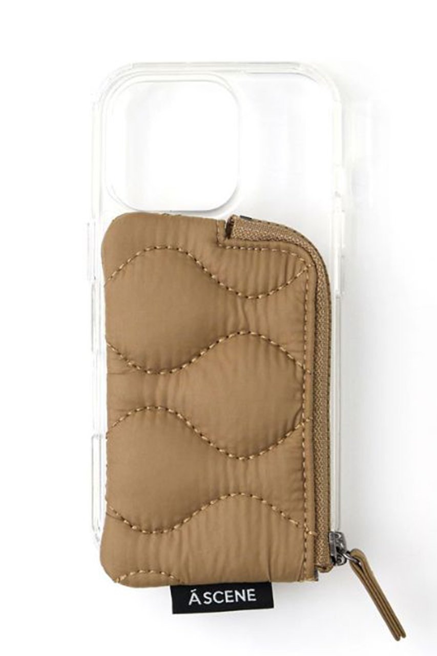 【エーシーン/A SCENE】のiPhone15/15Pro Quilt clear case インテリア・キッズ・メンズ・レディースファッション・服の通販 founy(ファニー) 　ファッション　Fashion　レディースファッション　Fashion for Women　iPhone アイフォーン　iPhone　おすすめ　Recommended / Our Picks　キルティング　Quilted, Quilting　チャーム　Charm, Pendant　ポケット　Pocket, Pocket Detail　ミックス　Mix, Mixed Style　A/W・秋冬　Autumn/Winter　ベージュ|ID: prp329100004954775 ipo3291000000037177556