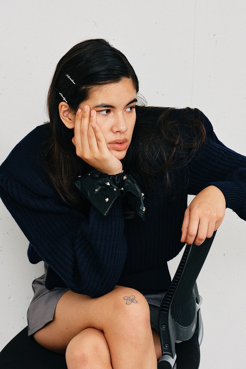 【ヘイップ/heyep】のFaux Leather Studded Scrunchie 人気、トレンドファッション・服の通販 founy(ファニー) 　ファッション　Fashion　レディースファッション　Fashion for Women　シュシュ&ヘアアクセ/ヘアアレンジ　Scrunchies & Hair Accessories　おすすめ　Recommended / Our Picks　アクセサリー　Fashion Accessories　クール　Cool, Chic　スクエア　Square, Square Shape　スタッズ　Studs, Metal Accents　フェイクレザー　Faux Leather, PU Leather　フォルム　Silhouette, Form　ブレスレット　Bracelet, Wristband　other-6|ID: prp329100004954783 ipo3291000000037177616