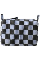 【エスゼット ブロックプリント/SZ Blockprints】のSMALL MAKEUP POUCH DOUBLE CHECK ポーチ 人気、トレンドファッション・服の通販 founy(ファニー) ファッション Fashion レディースファッション Fashion for Women ポーチ&ミニバッグ Pouches & Mini Bags コンパクト Compact, Small Size スマート Smart, Elegant ダブル Double, Double-Breasted チェック Check, Plaid, Tartan ポーチ Pouch, Small Case リップ Lip, Lip Motif thumbnail ブルー|ID: prp329100004954789 ipo3291000000037177650