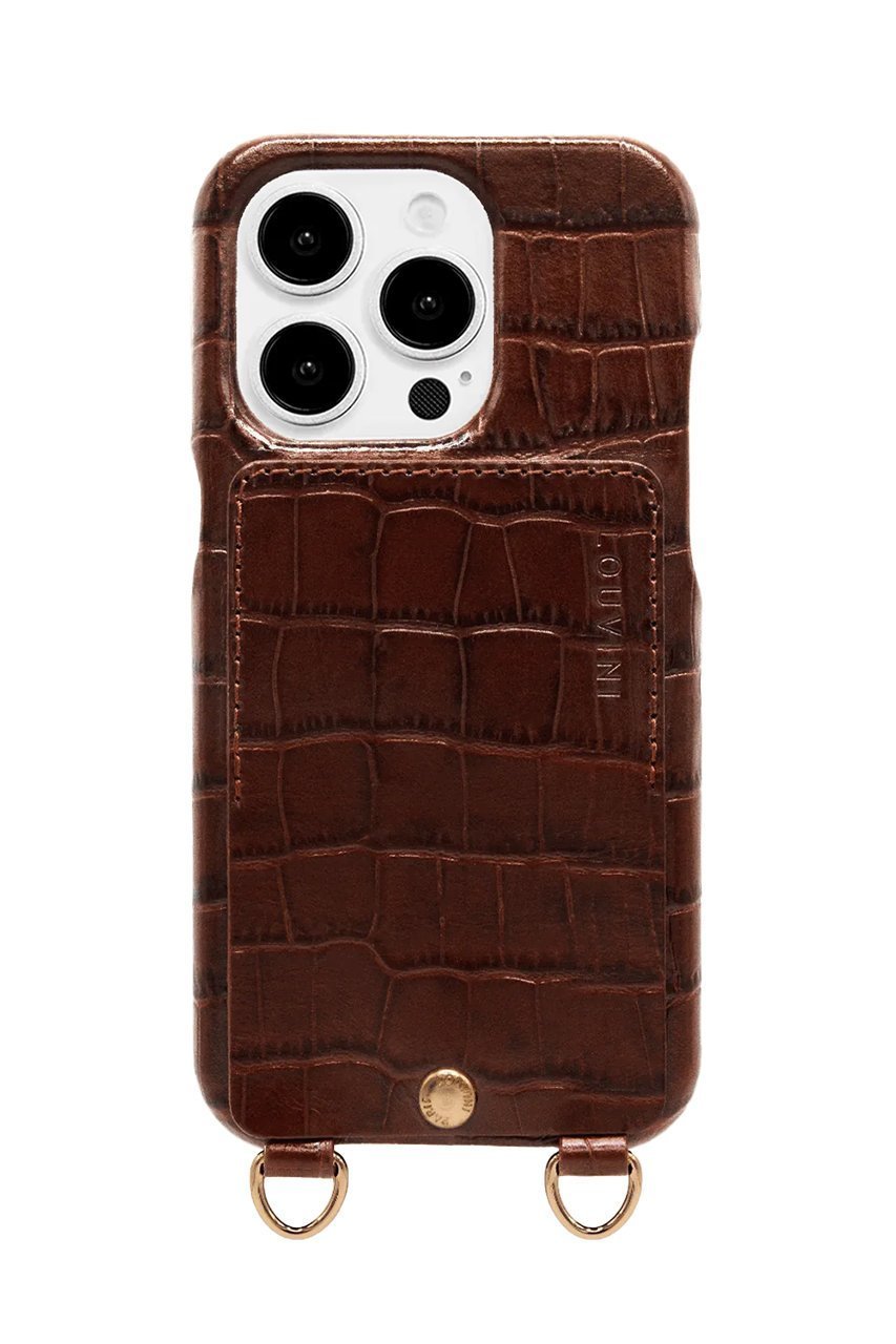 【ルヴィニ パリ/Louvini Paris】のiPhone15 スマホケース LOU インテリア・キッズ・メンズ・レディースファッション・服の通販 founy(ファニー) 　ファッション　Fashion　レディースファッション　Fashion for Women　iPhone アイフォーン　iPhone　スマホケース　Smartphone Case　スマート　Smart, Elegant　ポケット　Pocket, Pocket Detail　エレガント 上品　Elegant　CROCODILE BROWN|ID: prp329100004954801 ipo3291000000037177713