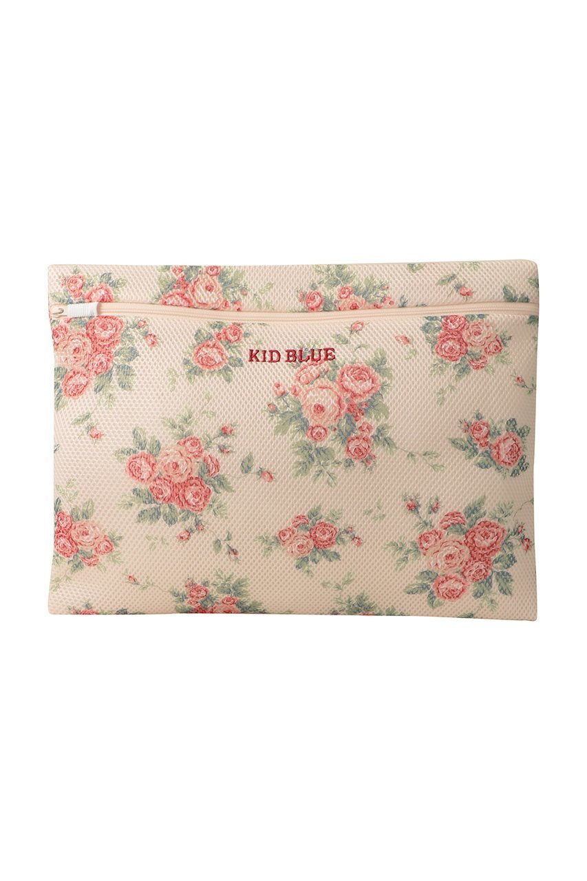 【キッドブルー/KID BLUE】の25オータムローズランドリーネット平型(中) インテリア・キッズ・メンズ・レディースファッション・服の通販 founy(ファニー) 　ファッション　Fashion　レディースファッション　Fashion for Women　ポーチ&ミニバッグ　Pouches & Mini Bags　キャミソール　Camisole, Spaghetti Strap Top　ジュエリー　Jewelry, Accessories　ハンカチ　Handkerchief, Hanky　ポーチ　Pouch, Small Case　ランジェリー　Lingerie, Intimate Wear　ローズ　Rose, Rose Motif　エレガント 上品　Elegant　旅行　Travel　サーモンピンク|ID: prp329100004954828 ipo3291000000037177876