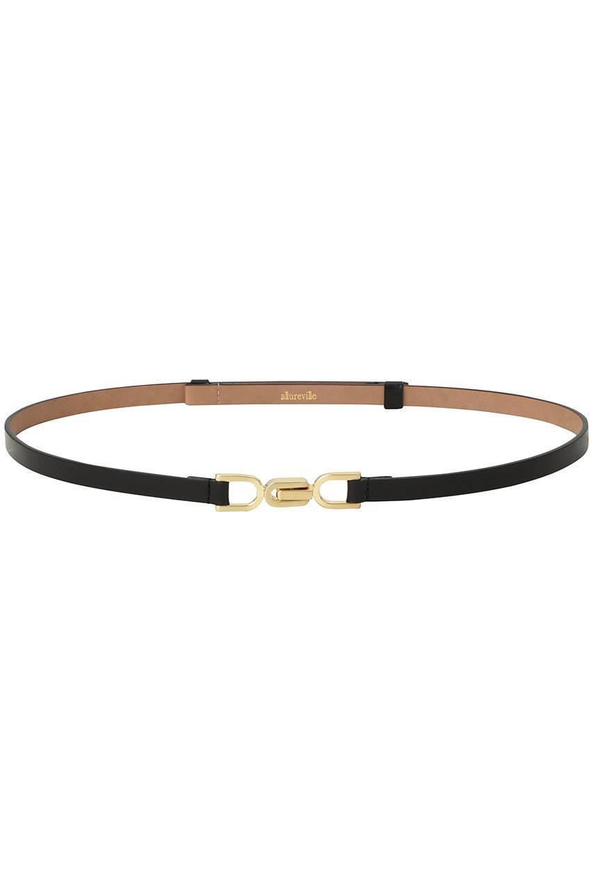 【アルアバイル/allureville】のクロスパーツ細ベルト A インテリア・キッズ・メンズ・レディースファッション・服の通販 founy(ファニー) 　ファッション　Fashion　レディースファッション　Fashion for Women　ベルト&ウエストマーク　Belts & Waist Accessories　エレガント 上品　Elegant　フェミニン　Feminine, Girly　ブラック|ID: prp329100004954852 ipo3291000000037178017