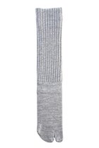 【ダブルアンドエフダブル/w&fw】のウール×シルクTABIリブソックス グレー|ID: prp329100004954854 ipo3291000000037178028