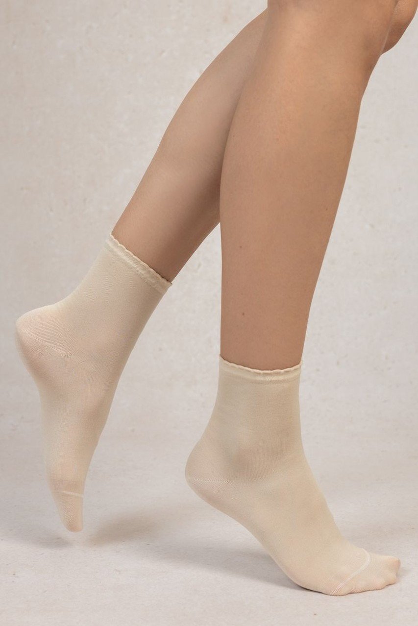 【ブルーフォレ/BLEUFORET】の6401 ソリッドカラー マーセライズドコットンアンクルソックス インテリア・キッズ・メンズ・レディースファッション・服の通販 founy(ファニー) 　ファッション　Fashion　レディースファッション　Fashion for Women　ソックス&靴下　Socks & Hosiery　レッグウェア・ストッキング　Legwear & Hosiery　ショート　Short, Short Length　ソックス　Socks, Hosiery　フラット　Flat, Flat Shoes　フランス　France, French　エレガント 上品　Elegant　再入荷　Restock / Back in Stock　定番　Standard, Basic Item　ライトベージュ|ID: prp329100004954922 ipo3291000000037178478