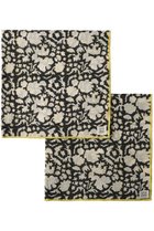 【エスゼット ブロックプリント/SZ Blockprints】のCLOTH SET NILA クロス2点セット(70×70cm) ブラック(NILA)|ID: prp329100004954925 ipo3291000000037178498