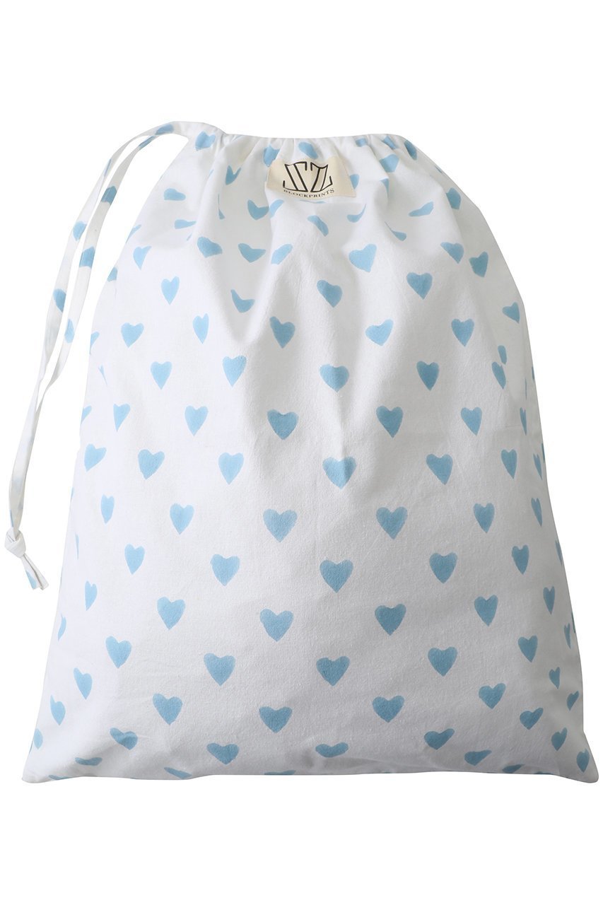 【エスゼット ブロックプリント/SZ Blockprints】のLAUNDRY BAG トラベルポーチ LARGE インテリア・キッズ・メンズ・レディースファッション・服の通販 founy(ファニー) 　ファッション　Fashion　レディースファッション　Fashion for Women　ポーチ&ミニバッグ　Pouches & Mini Bags　トラベル　Travel, Travel Gear　プリント　Print, Printed Pattern　ポーチ　Pouch, Small Case　旅行　Travel　ブルー(HEART)|ID: prp329100004954928 ipo3291000000037178515