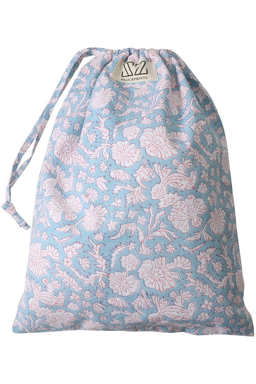 【エスゼット ブロックプリント/SZ Blockprints】のLAUNDRY BAG トラベルポーチ MEDIUM インテリア・キッズ・メンズ・レディースファッション・服の通販 founy(ファニー) 　ファッション　Fashion　レディースファッション　Fashion for Women　ポーチ&ミニバッグ　Pouches & Mini Bags　トラベル　Travel, Travel Gear　プリント　Print, Printed Pattern　ポーチ　Pouch, Small Case　旅行　Travel　ライトブルー(NILA)|ID: prp329100004954929 ipo3291000000037178521