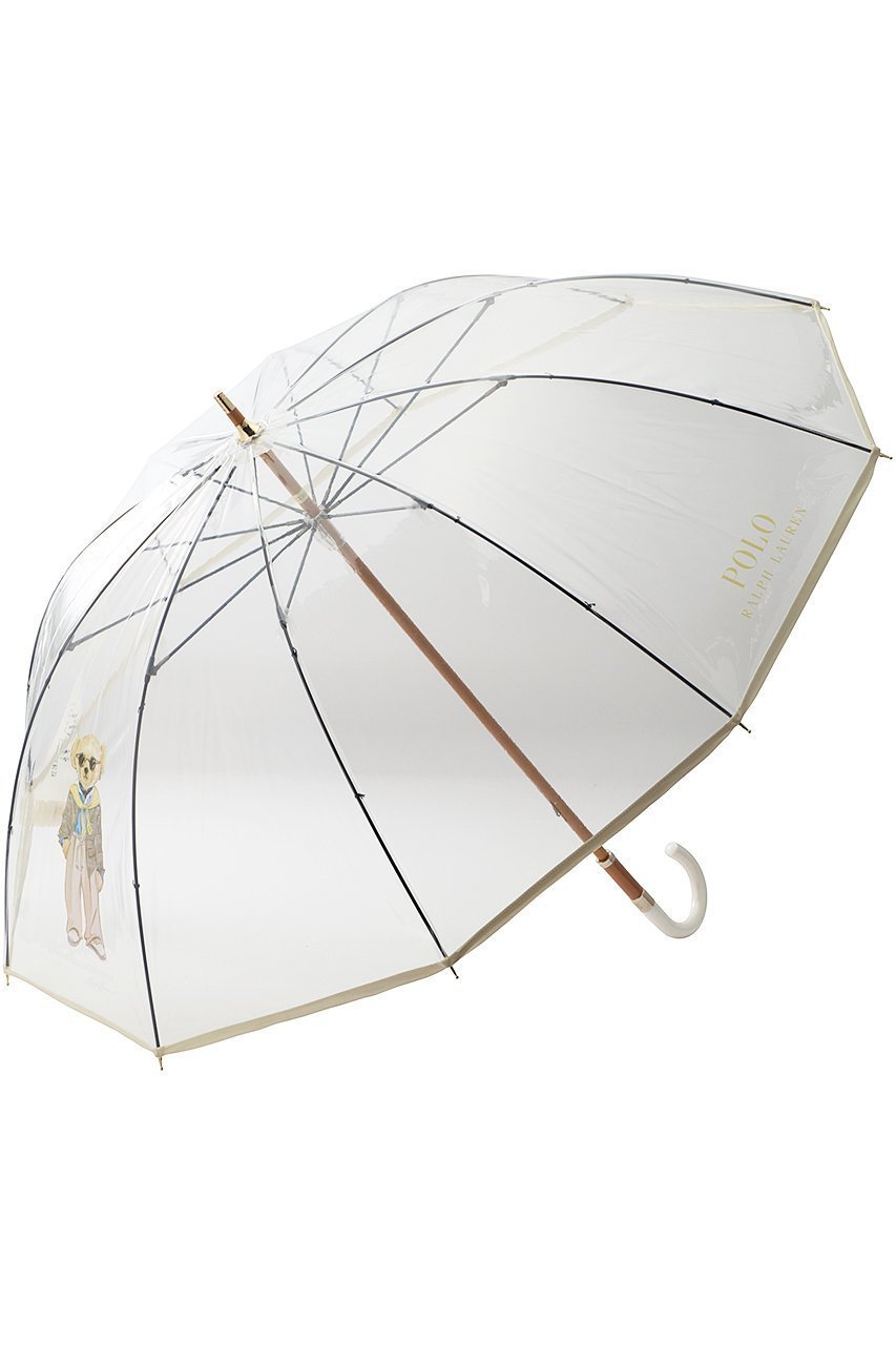 【ポロラルフローレン/POLO RALPH LAUREN】のビニールプリントBEAR 傘 インテリア・キッズ・メンズ・レディースファッション・服の通販 founy(ファニー) 　ファッション　Fashion　レディースファッション　Fashion for Women　レイングッズ・傘・晴雨兼用傘　Umbrellas & Rain Gear　クラシカル　Classical, Vintage-Inspired　ハンカチ　Handkerchief, Hanky　プリント　Print, Printed Pattern　傘　Umbrella, Parasol　時計　Watch, Wristwatch　オフホワイト|ID: prp329100004954933 ipo3291000000037178549