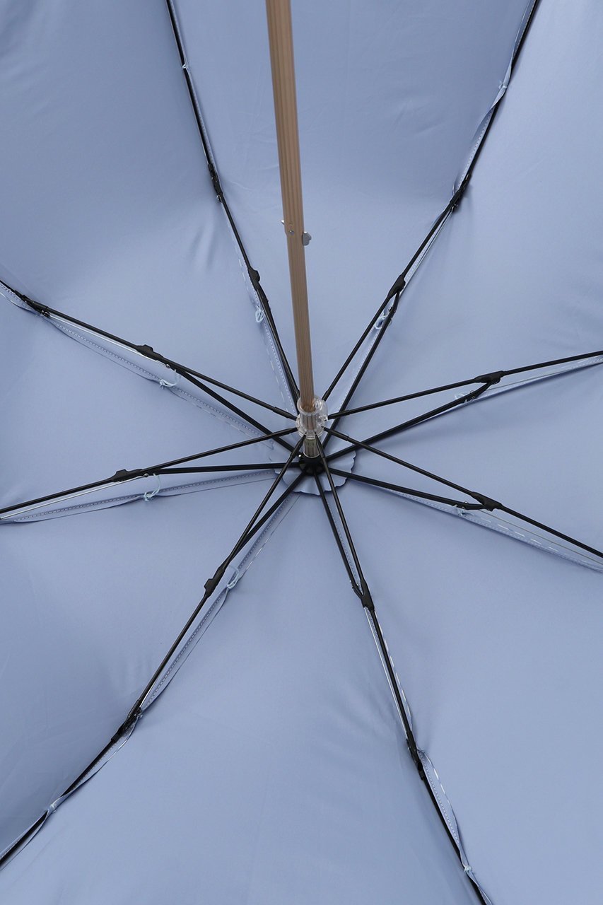 【ポロラルフローレン/POLO RALPH LAUREN】の晴雨兼用 先染めストライプ×フリル楽折傘 人気、トレンドファッション・服の通販 founy(ファニー) 　ファッション　Fashion　レディースファッション　Fashion for Women　レイングッズ・傘・晴雨兼用傘　Umbrellas & Rain Gear　ウッド　Wooden Design　ストライプ　Stripe, Striped Pattern　ハンカチ　Handkerchief, Hanky　フリル　Frill, Ruffle　傘　Umbrella, Parasol　夏　Summer　時計　Watch, Wristwatch　other-7|ID: prp329100004954934 ipo3291000000037178566