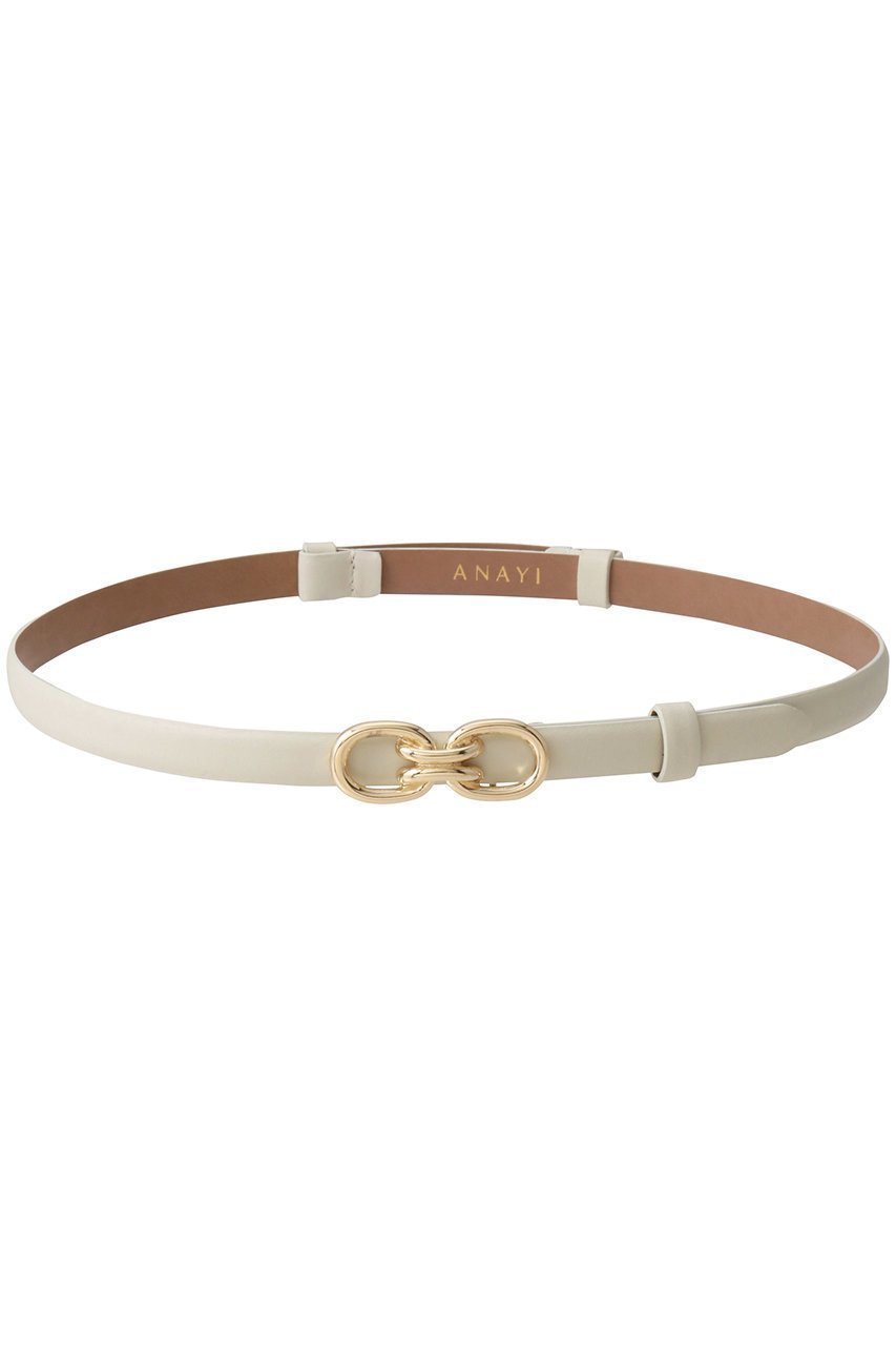 【アナイ/ANAYI】のダブルバックルスライドBELT インテリア・キッズ・メンズ・レディースファッション・服の通販 founy(ファニー) 　ファッション　Fashion　レディースファッション　Fashion for Women　バッグ　Bags　ベルト&ウエストマーク　Belts & Waist Accessories　エレガント 上品　Elegant　オフホワイト|ID: prp329100004954944 ipo3291000000037178640