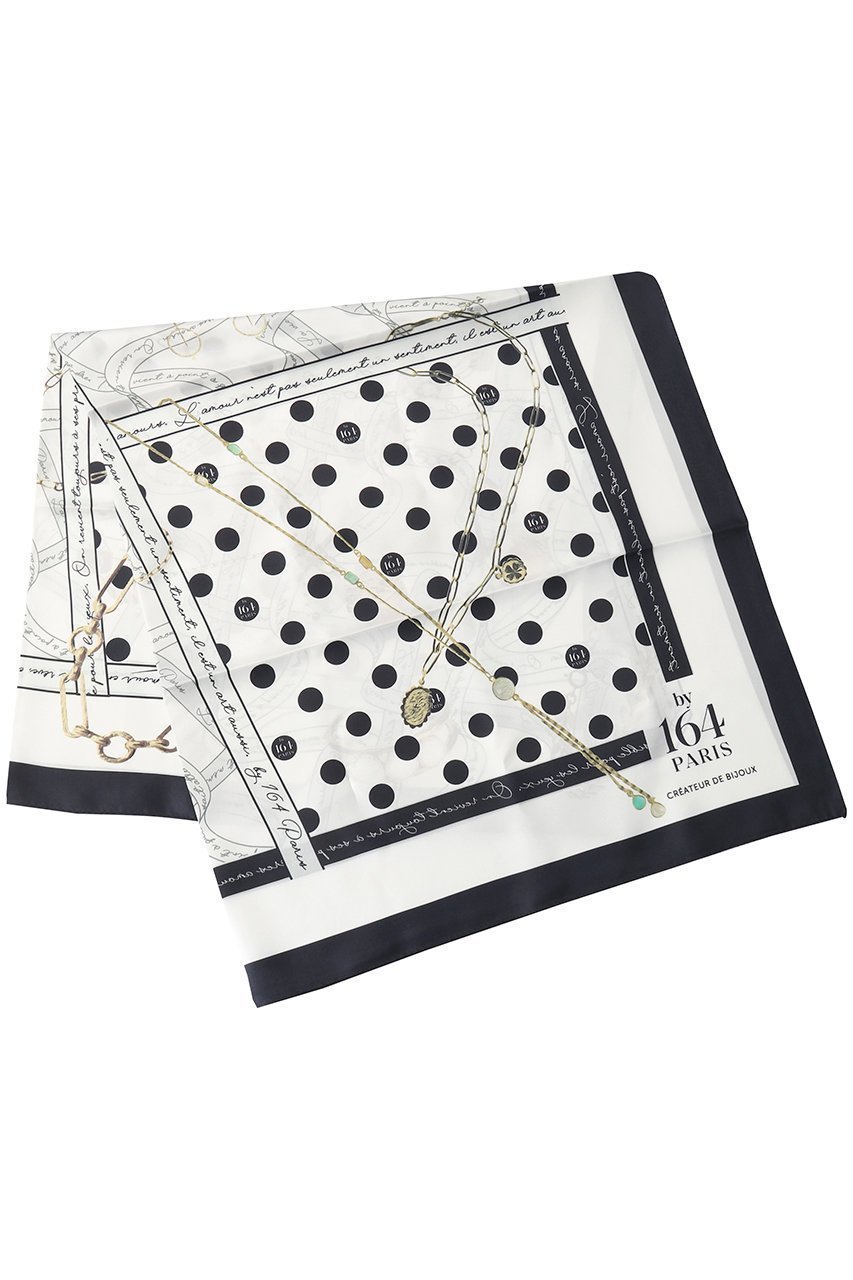 【バイ サン スワサント キャトル パリ/by 164 PARIS】のbijoux スカーフ 人気、トレンドファッション・服の通販 founy(ファニー) 　ファッション　Fashion　レディースファッション　Fashion for Women　ストール　Soft & Warm Scarves　マフラー・スヌード / 冬小物の定番　Scarves & Mufflers　おすすめ　Recommended / Our Picks　とろみ　Fluid, Flowy Fabric　ギフト プレゼント　Gift / Present　シルク　Silk, 100% Silk　シンプル　Simple, Minimal　ジュエリー　Jewelry, Accessories　スカーフ　Scarf, Neckwear　ストール　Stole, Wrap　ドット　Polka Dot, Dot Pattern　プリント　Print, Printed Pattern　マフラー　Scarf, Muffler　リボン　Ribbon, Bow　エレガント 上品　Elegant　other-5|ID: prp329100004954954 ipo3291000000037178712