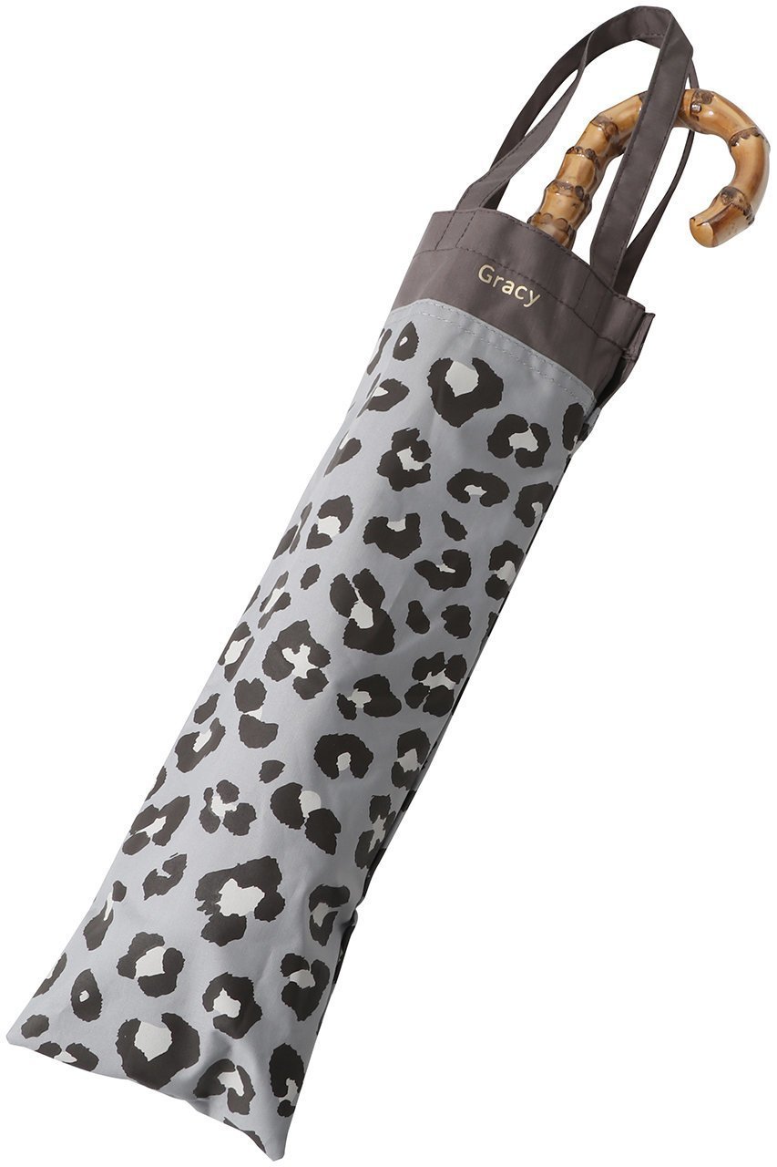 【グレイシー/Gracy】の晴雨兼用楽折傘 切継×裏レオパードプリント 人気、トレンドファッション・服の通販 founy(ファニー) 　ファッション　Fashion　レディースファッション　Fashion for Women　レイングッズ・傘・晴雨兼用傘　Umbrellas & Rain Gear　エレガント 上品　Elegant　ハンカチ　Handkerchief, Hanky　レオパード　Leopard, Animal Print　傘　Umbrella, Parasol　夏　Summer　時計　Watch, Wristwatch　無地　Plain, Solid Color　other-6|ID: prp329100004954969 ipo3291000000037178824