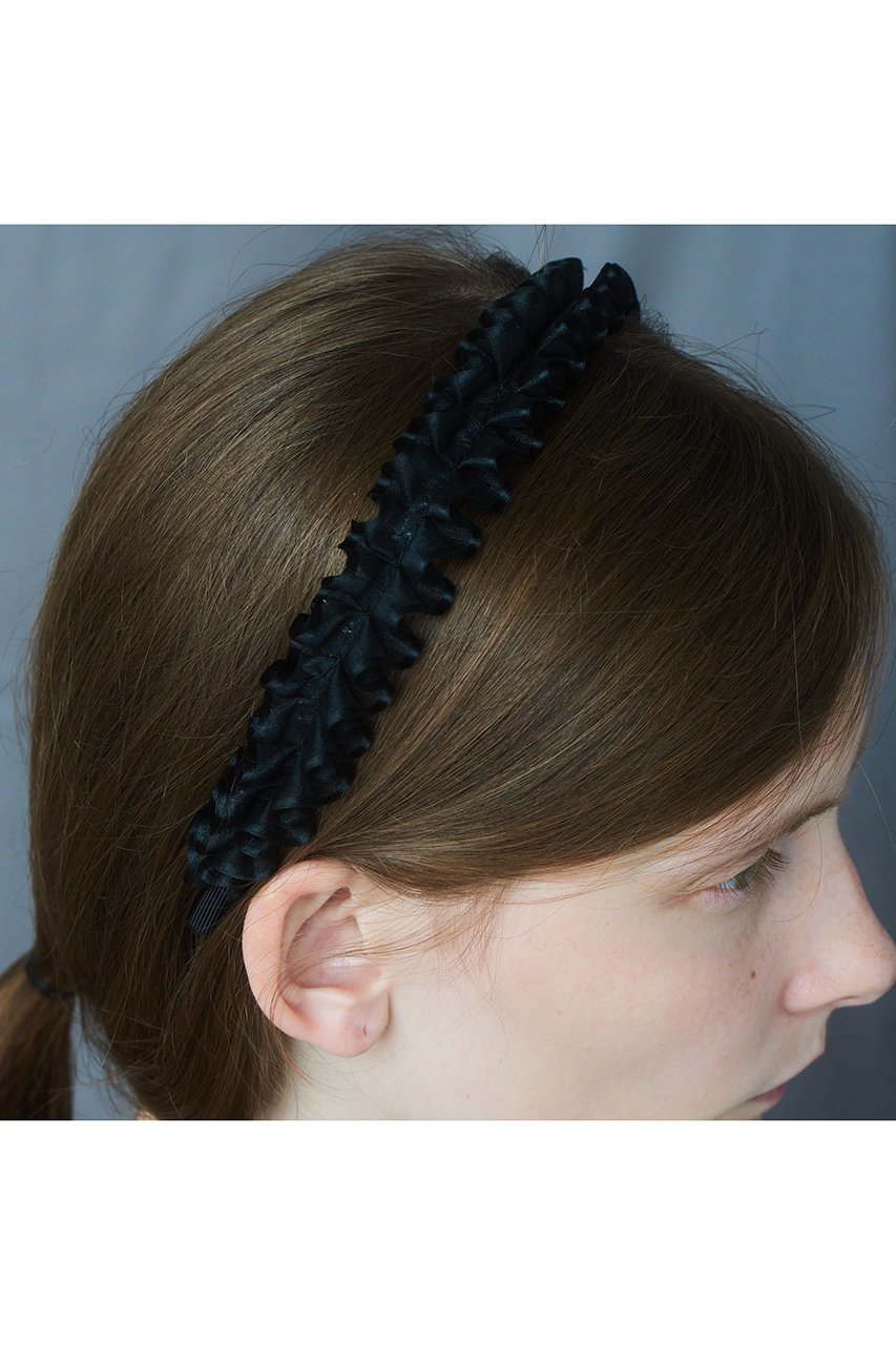 【イリスフォーセブン/IRIS 47】のfrill ヘッドバンド 人気、トレンドファッション・服の通販 founy(ファニー) 　ファッション　Fashion　レディースファッション　Fashion for Women　シュシュ&ヘアアクセ/ヘアアレンジ　Scrunchies & Hair Accessories　おすすめ　Recommended / Our Picks　アクセサリー　Fashion Accessories　チュール　Tulip, Tulip Motif　フリル　Frill, Ruffle　マニッシュ　Mannish, Boyish　モノトーン　Monotone, Black and White　other-2|ID: prp329100004955009 ipo3291000000037179081